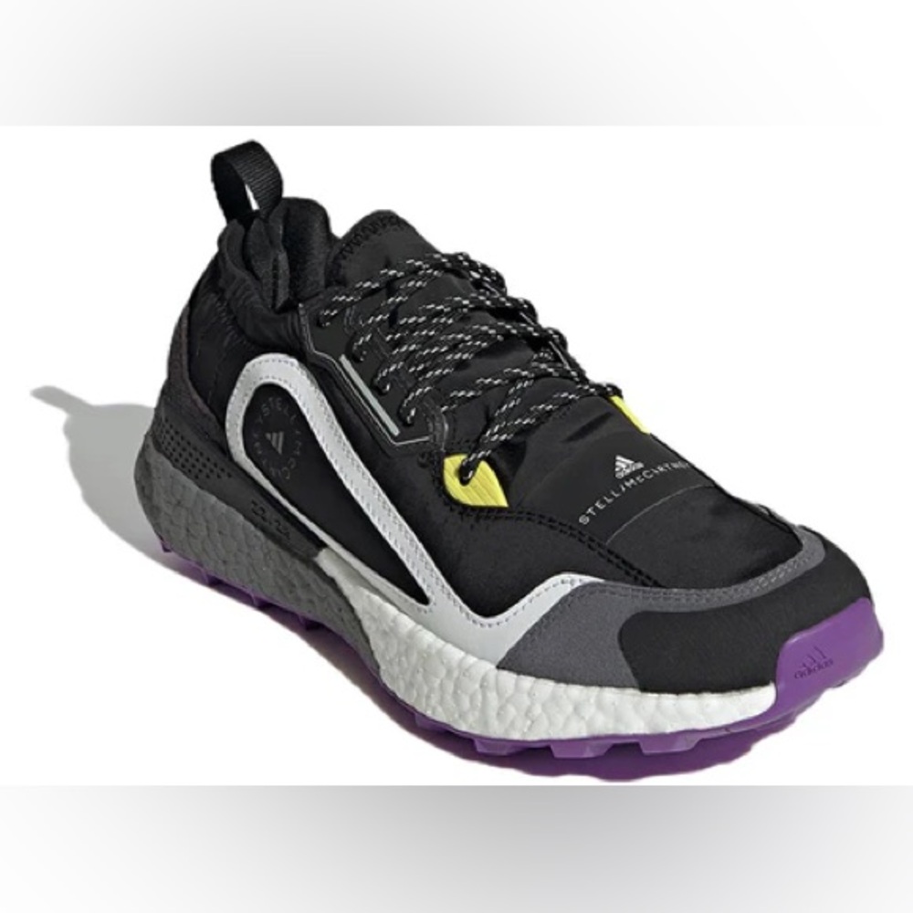 Adidas by Stella McCartney Outdoorboost 2.0 Black/Purple/Yellow Size 8.5